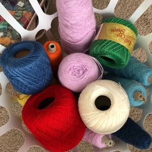 Lots of thread for needlepoint